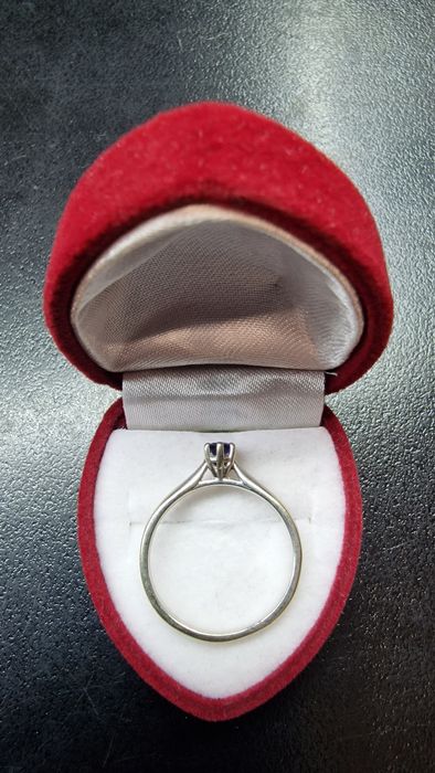 ZŁOTY pierścionek 14K pr.585 rozm.15 białe złoto Komis Madej Sosnowiec