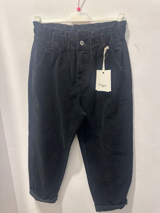 Wiya sztruksy czarne L mom fit Retkinia