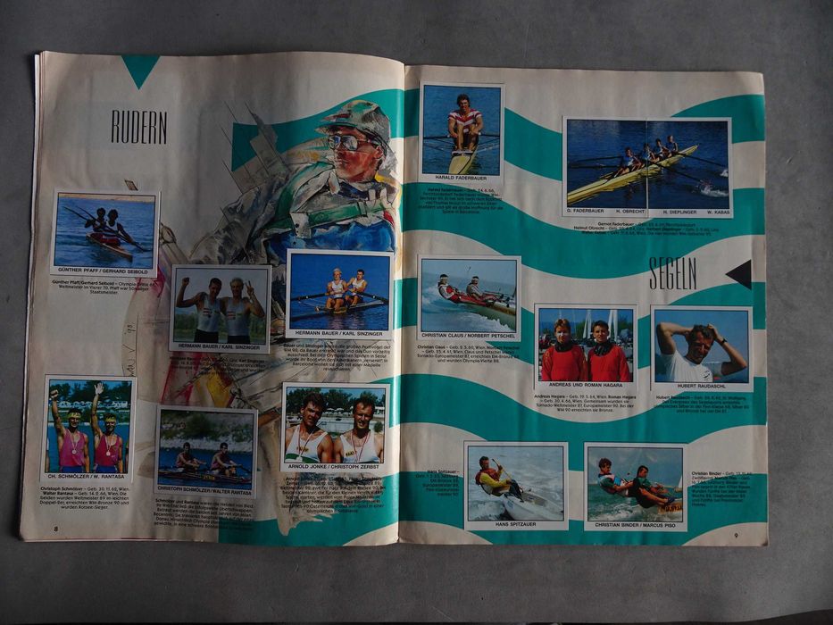 Caderneta de cromos de futebol completa Austria Sport 91/92 Panini