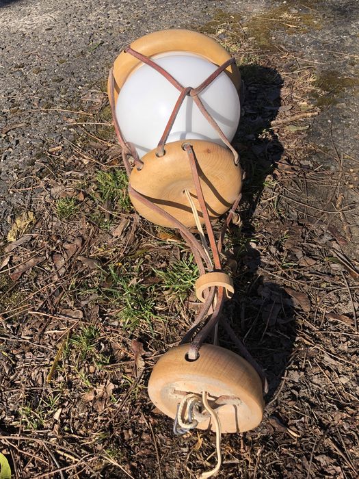 Lampa wisząca boho rustykalna kolonialna prl retro vintage