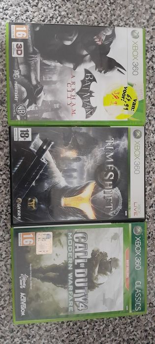 Batman arkham city/Call of duty modern warfare 4/Timeshift Xbox 360