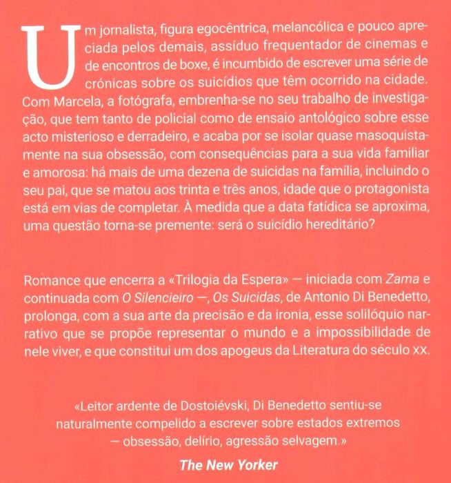 ANTTONIO DI BENEDETTO «Os Suicidas» e «O Silencieiro»