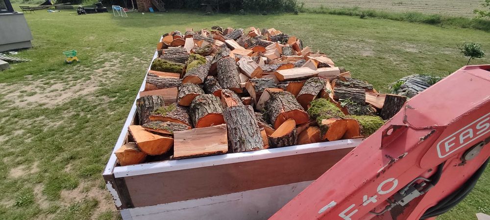 Drewno opałowe rąbane suche Olsza Brzoza Sosna Lipa Dowóz Na Wymiar