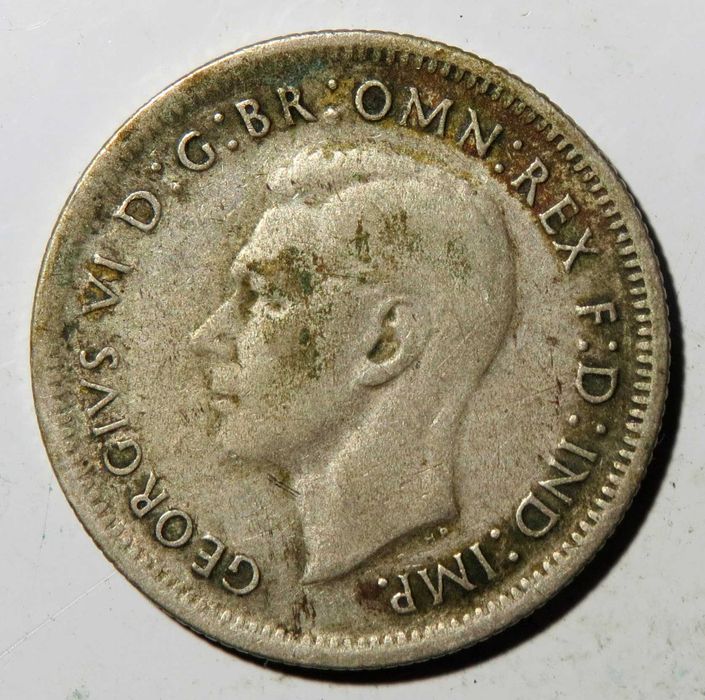 Austrália Moeda em Prata. 1 Shilling • 1948