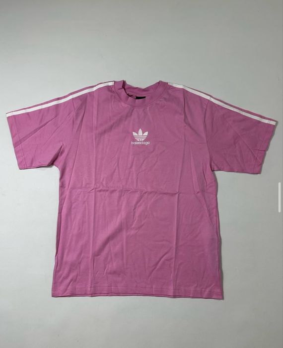Balenciaga adidas pink t-shirt tee