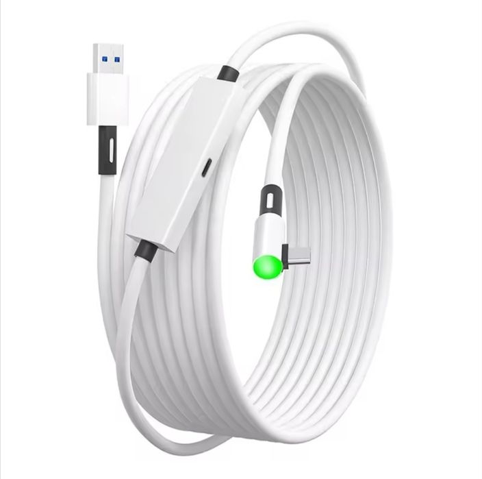 Кабель Oculus Link 5M з додатковим живленням 5Гбіт/с Для Meta Quest 3/3S/2 , Pico 4