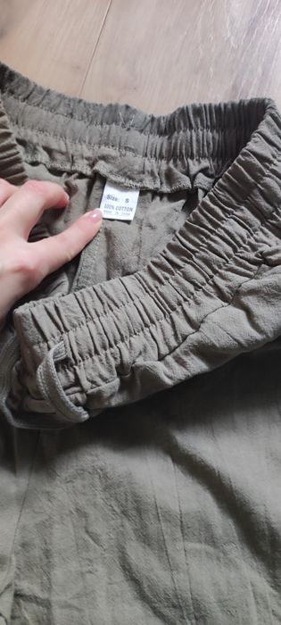 Spodnie męskie w kolorze khaki, rozmiar S