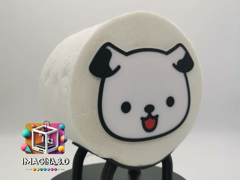 Suporte de Rolos Higiénicos Gatinho