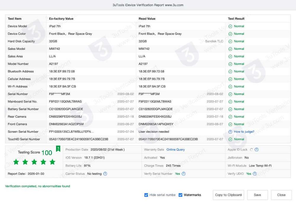 Apple Ipad 7 32 gb wifi