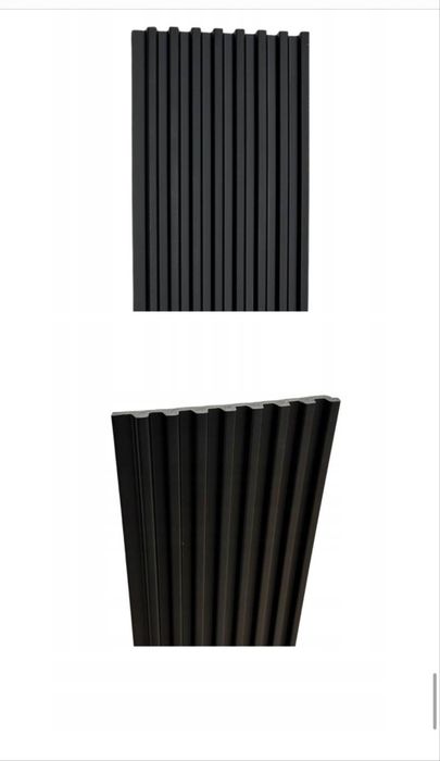 Lamele wodoodporne czarne wys.270 cm Salag 17 szt.