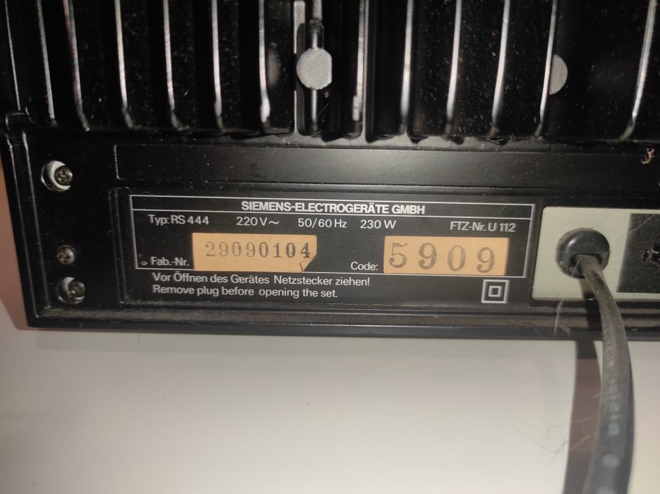 HI-FI ресивер Siemens RS 444