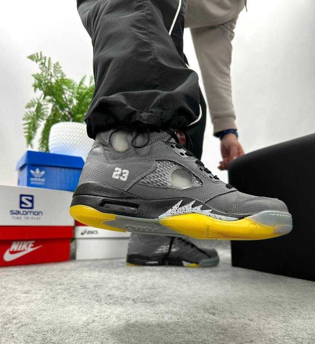 Мужские кроссовки Nike Jordan 5 Retro Off-White "Muslin" 40-45