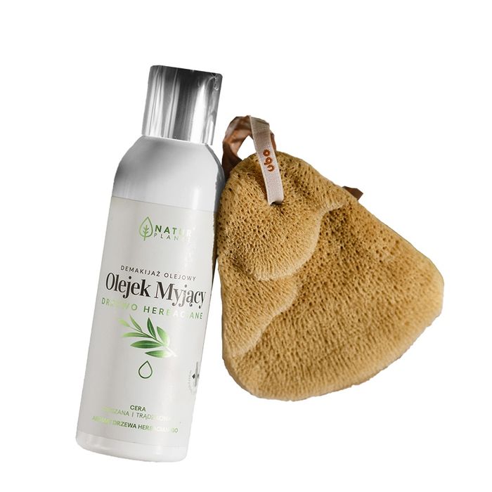 Natur Planet Duet idealny olejek myjący drzewo herbaciane + gąbka