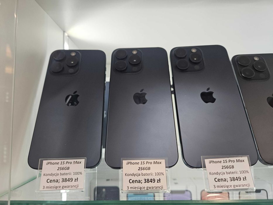 Apple iPhone 15 Pro Max 256GB 100% kondycji ! Nowa dostawa 30.01.2026!