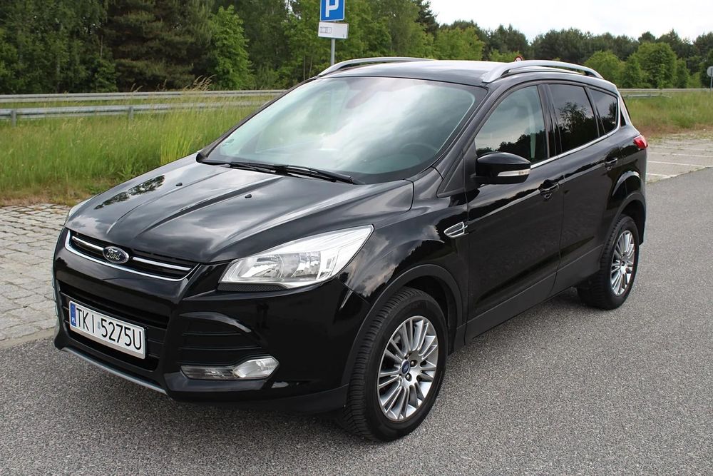 Ford Kuga 2.0 tdci 140 km 4x4 czarna piękna serwis w ASO Ford do końca 1 właść!!