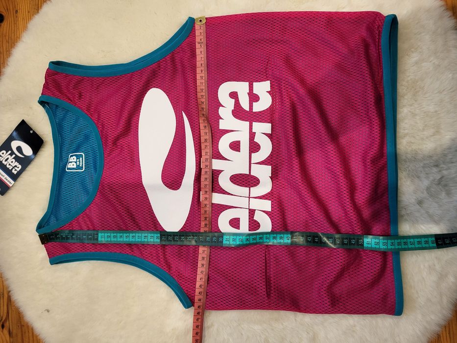 Dwustronny kamizelka bezrękawnik Eldera fuksja turkus rugby