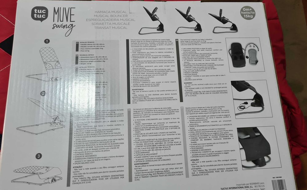 Espreguiçadeira de bebê