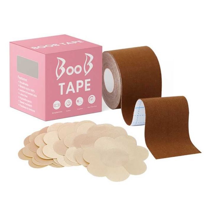 Кінезіо тейп BOOB Tape для грудей 5 см х 5 м  інд. упаковка + вкладиші