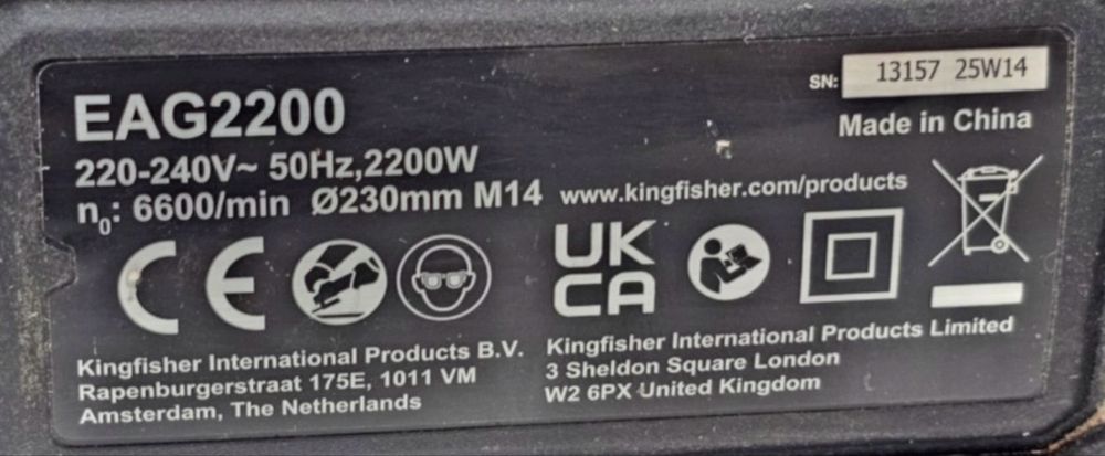 Bosch DUŻY Szlifierka kątowa Erbauer 2200 W