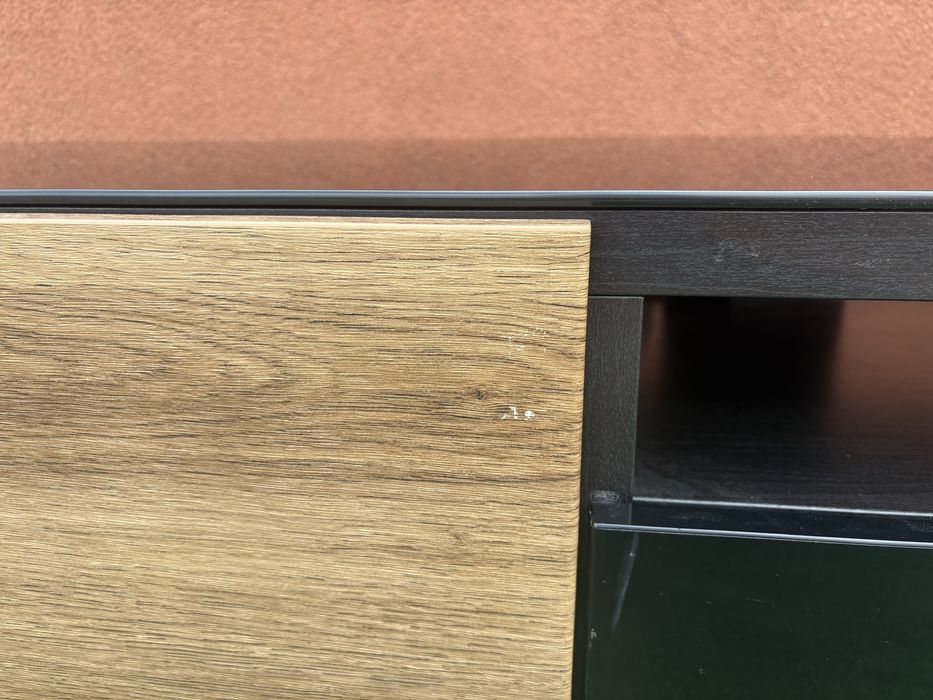 Szafka RTV Ikea czarne szklo