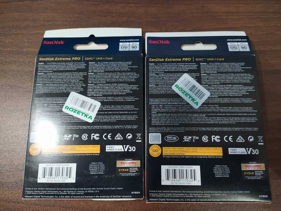 карта пам'яті SanDisk 128 GB Extreme Pro