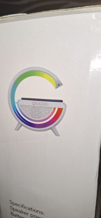 Glosnik bluetooth lampka LED ladowarka bezprzewodowa usb