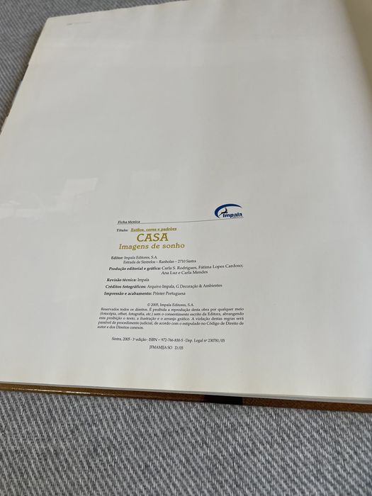 Livro: "Estilos, cores e padrões: Casa - Imagens de Sonho"