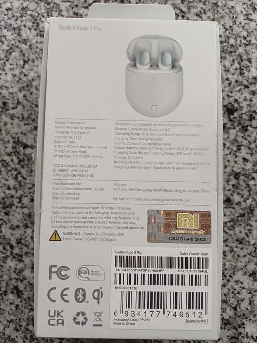 Auriculares Xiaomi redmi buds 3 pro