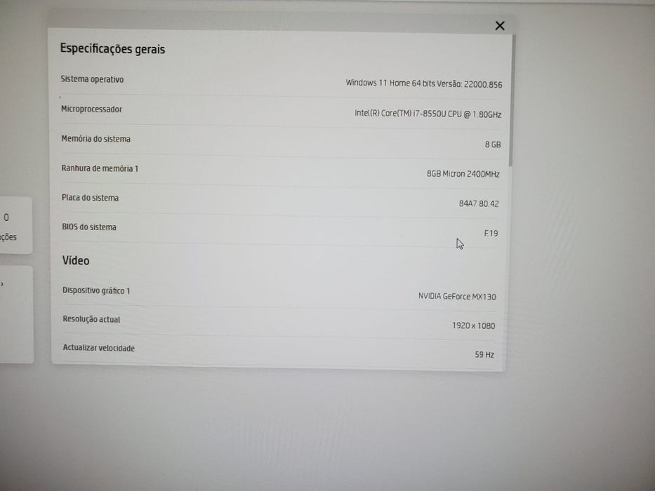 Portátil HP em excelente estado