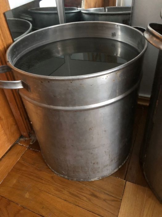 Большая кастрюля с крышкой из нержавейки 50 литров