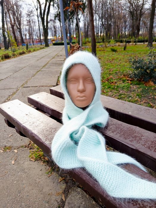 Капор шарф з ангори