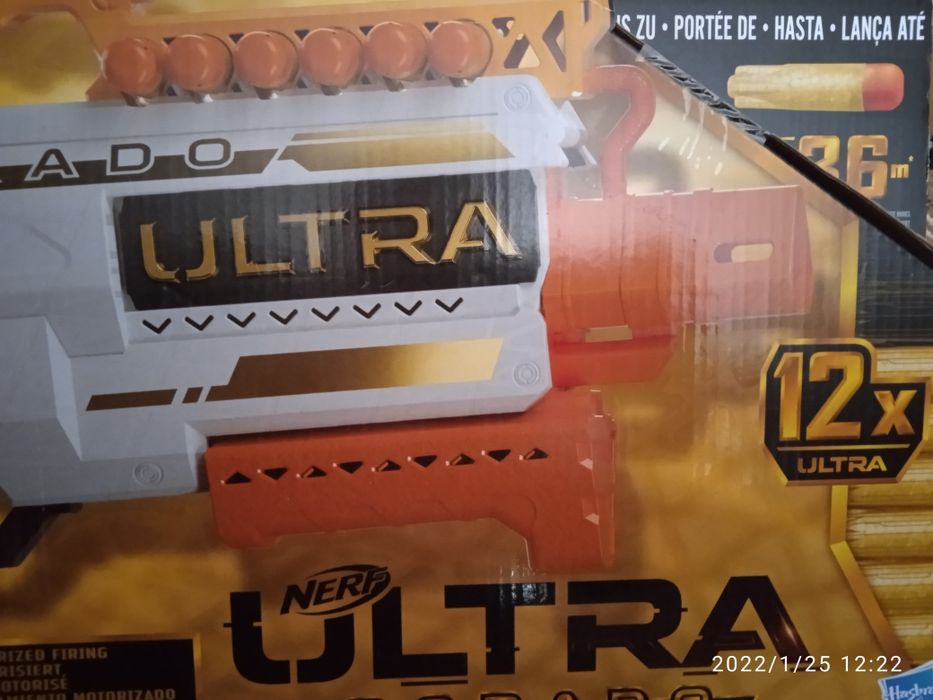 Pistolet NERF ultra dorado