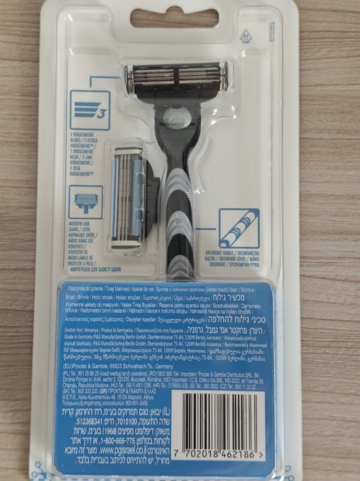 12 opakowań Gillette mach 3 start maszynka 2 wkłady