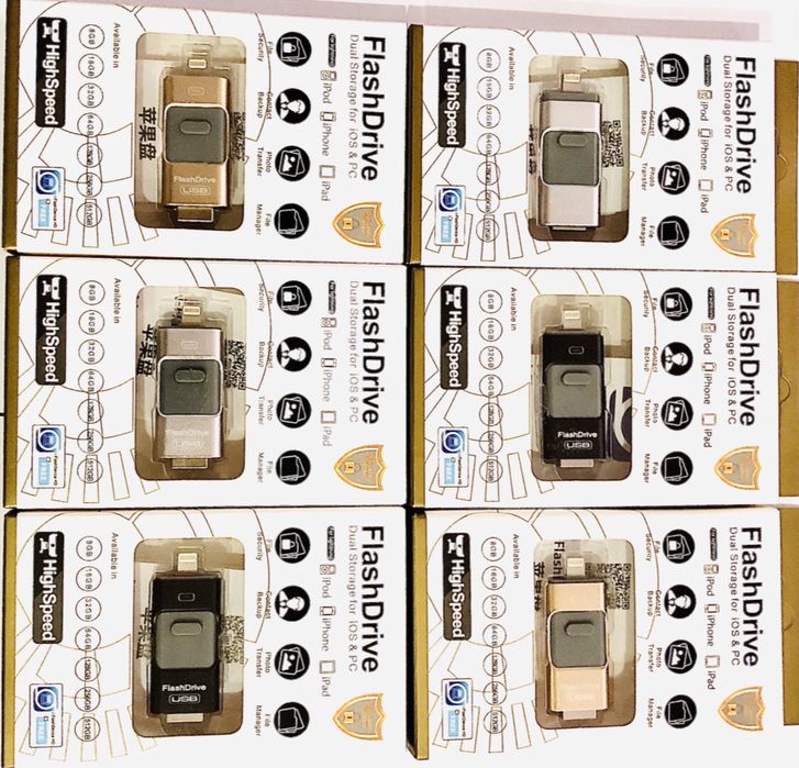 Флешка 32/64gb. для iPhone айфон 3в1 пам‘ять для Андроїд та ПК