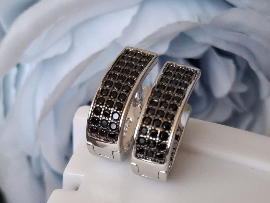 Srebrne kolczyki z zapięciem angielskim 925