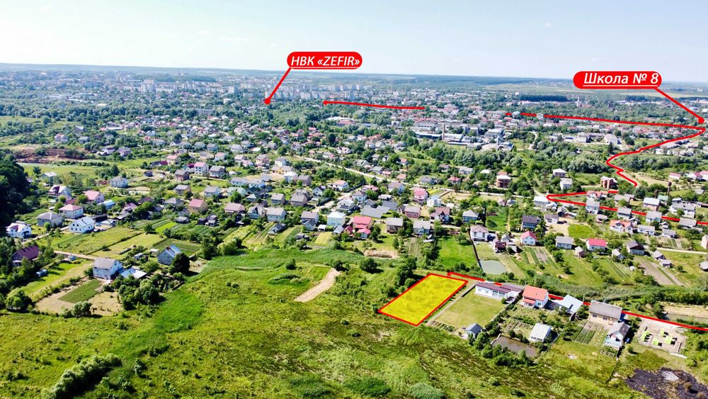 Пропозиція ділянки 15 сот. під будівництво в передмісті Дрогобича