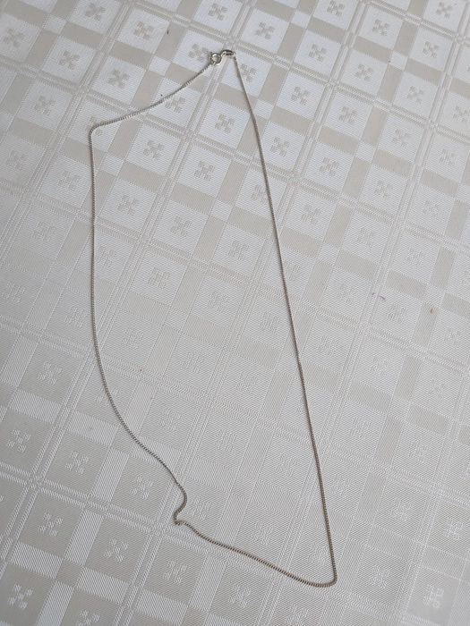 Srebrny wloski łańcuszkek delikatny 58 cm próba 925