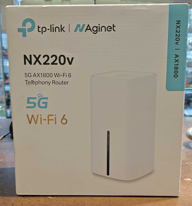 Router TP-LINK/Aginet NX220v/5G AX1800/WiFi 6/ Gigabit LAN/ EasyMesh
