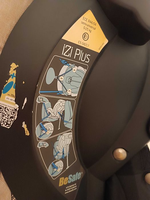 Cadeira auto BeSafe Izi Plus RF Exclusivo até 25kg