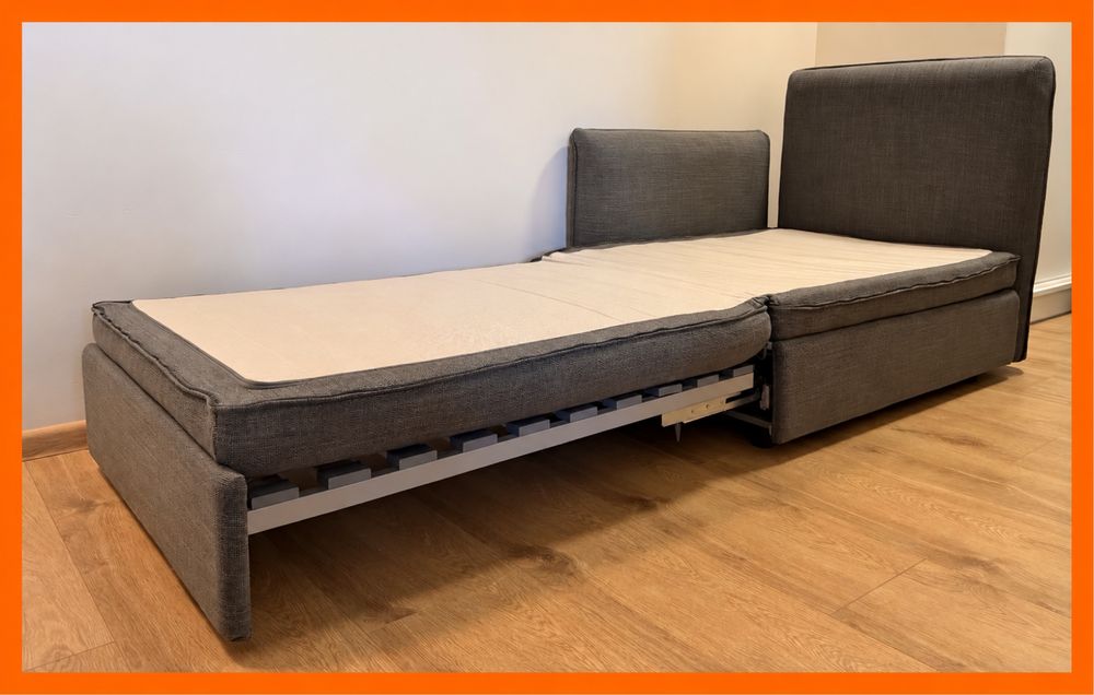 Tapczan łózko Ikea Vallentuna  sofa rozkładana jednoosobowa, wygodna