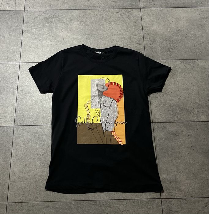 Tshirt z aplikacją, koszulka bawełniana