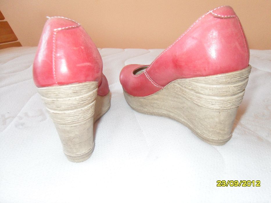 buty obuwie baleriny koturna wysokie 36 22,50