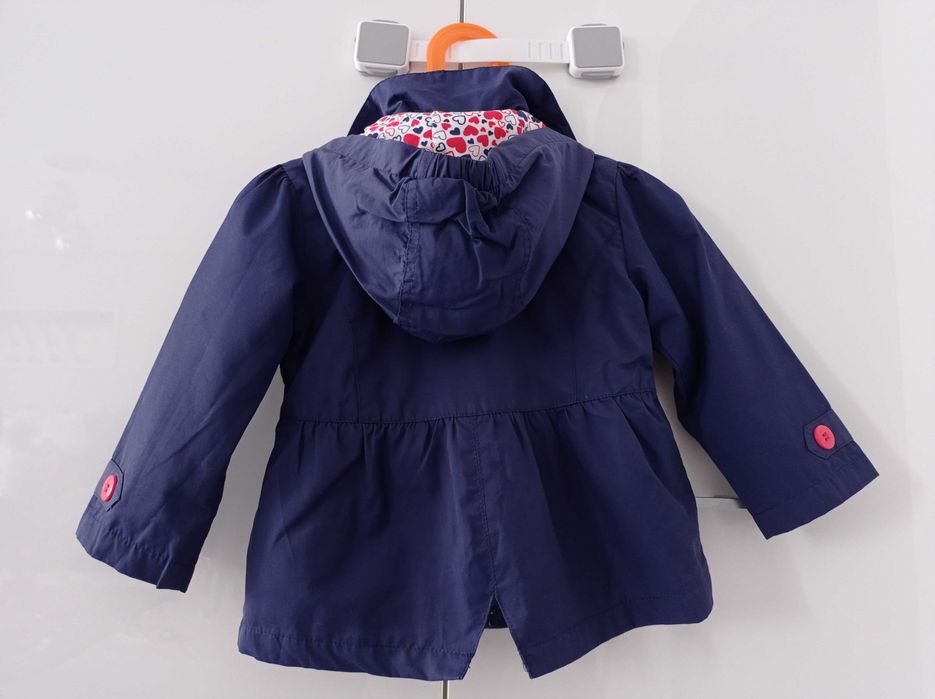 Płaszczyk dziewczęcy C&A z podpinką rozm. 86 Piękny!!!