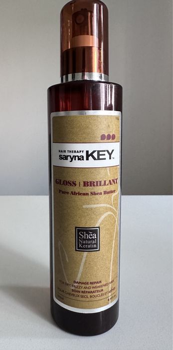 Спрей-блиск для пошкодженого волосся Saryna Key Gloss Brillant Pure African Shea Butter Light