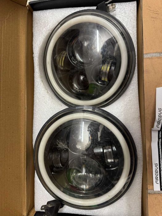 Faróis led jeep wrangler