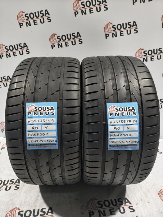 2 pneus semi novos 255-35R19 Hankook - Oferta dos portes