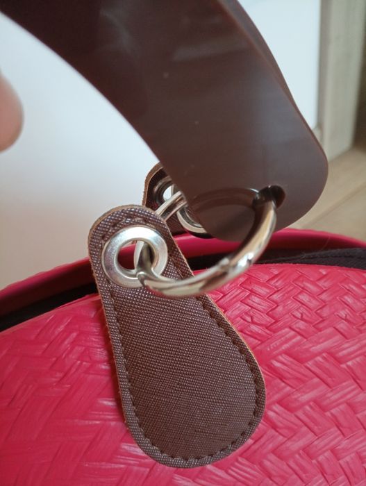 O bag twist czerwona stan jak nowy