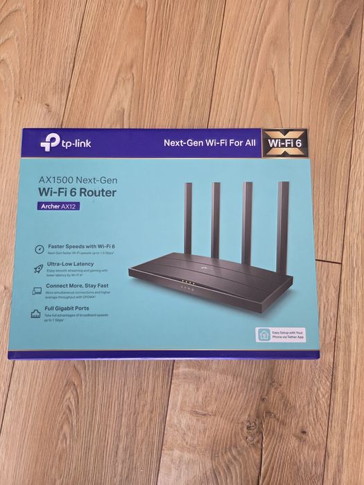 Router TP-LINK Archer AX12 2.4 / 5 GHz  praktycznie  Nowy