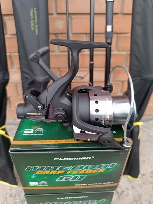 Топ Продажу.Карповик Dynamic Carp 3.60 м 3.5lb.+катушка Flagman 60