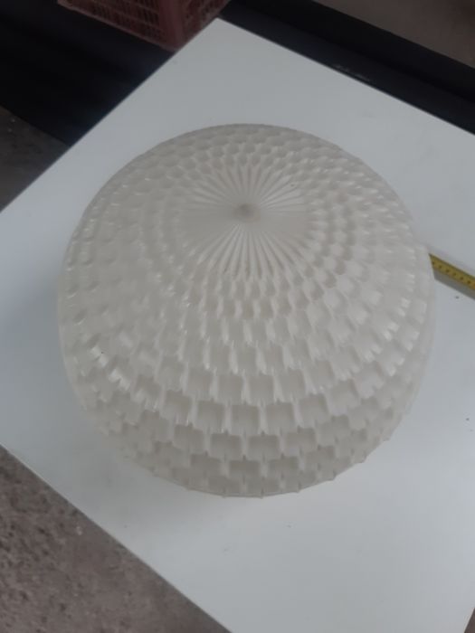 Klosz do lampy z tworzywa space age lata 60te